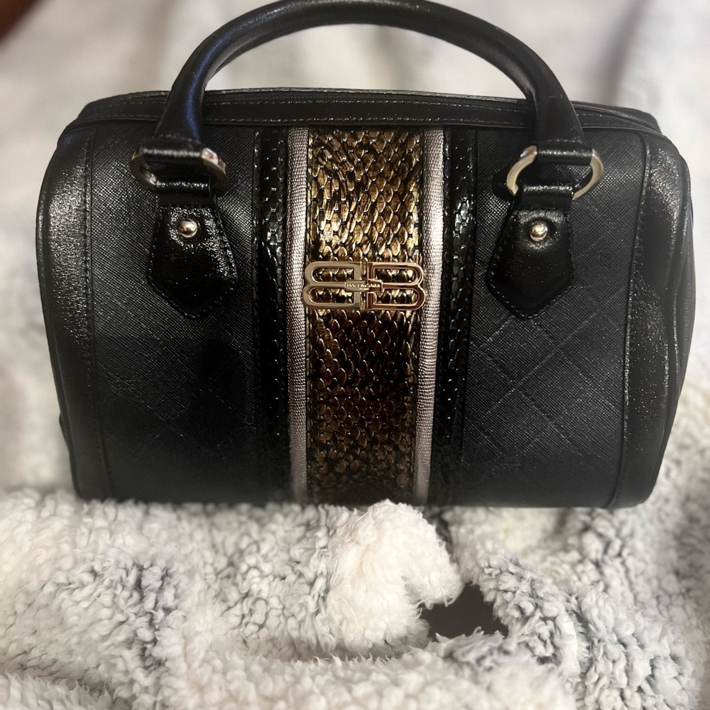 Balenciaga Black and Brown Women's Handbag with COA